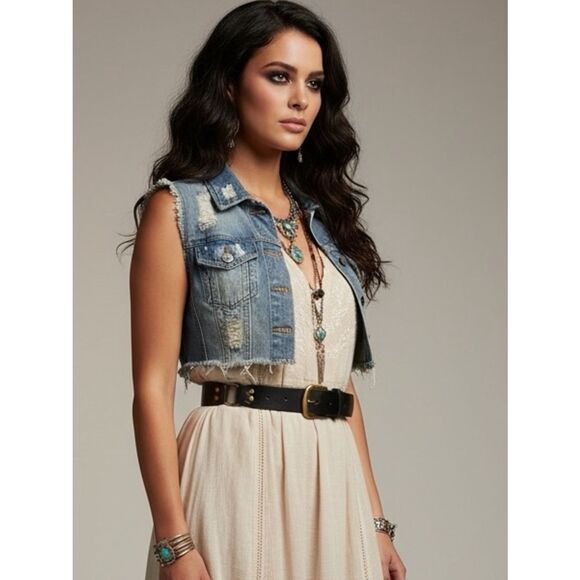 Black Studded O-Rings Medallions Statement Waist Belt  24-41\